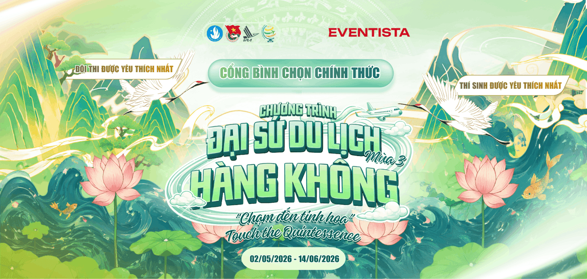 ĐẠI SỨ DU LỊCH HÀNG KHÔNG NĂM 2026 - HỌC VIỆN HÀNG KHÔNG VIỆT NAM